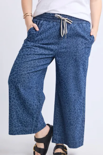 Elm Anna Animal Denim Pant