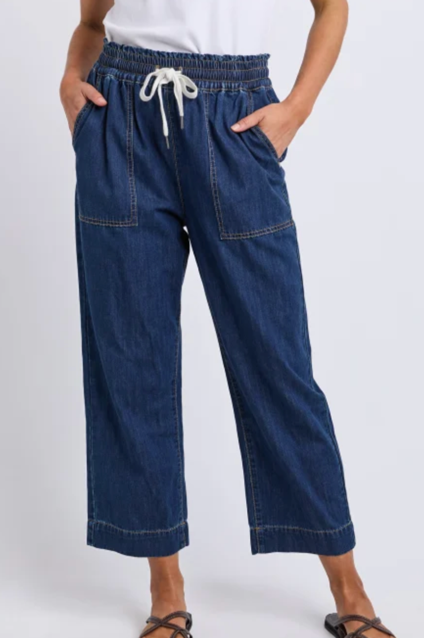 Elm Greta Slim Leg Denim Pant