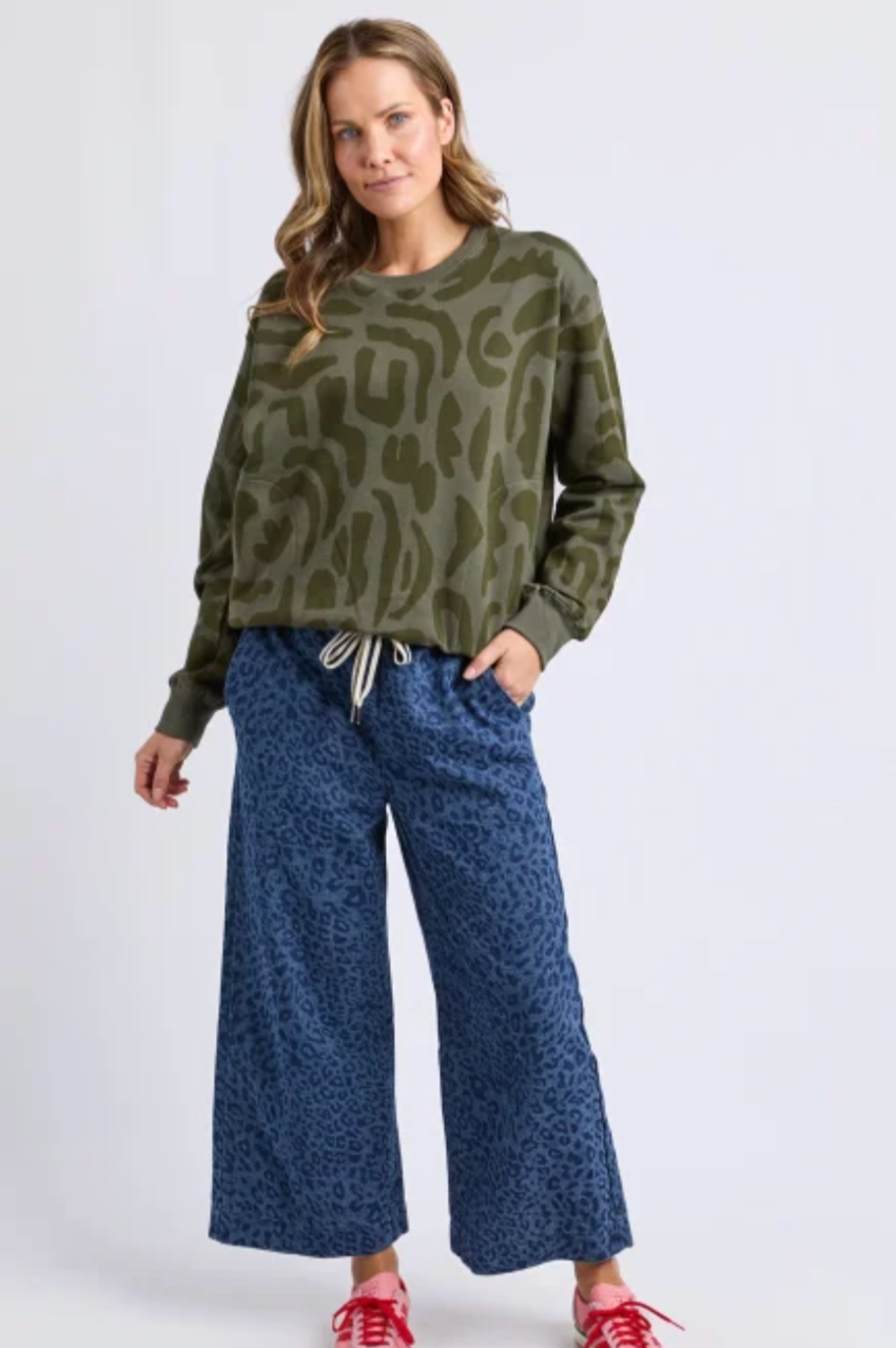 Elm Gala Crew - Clover Print