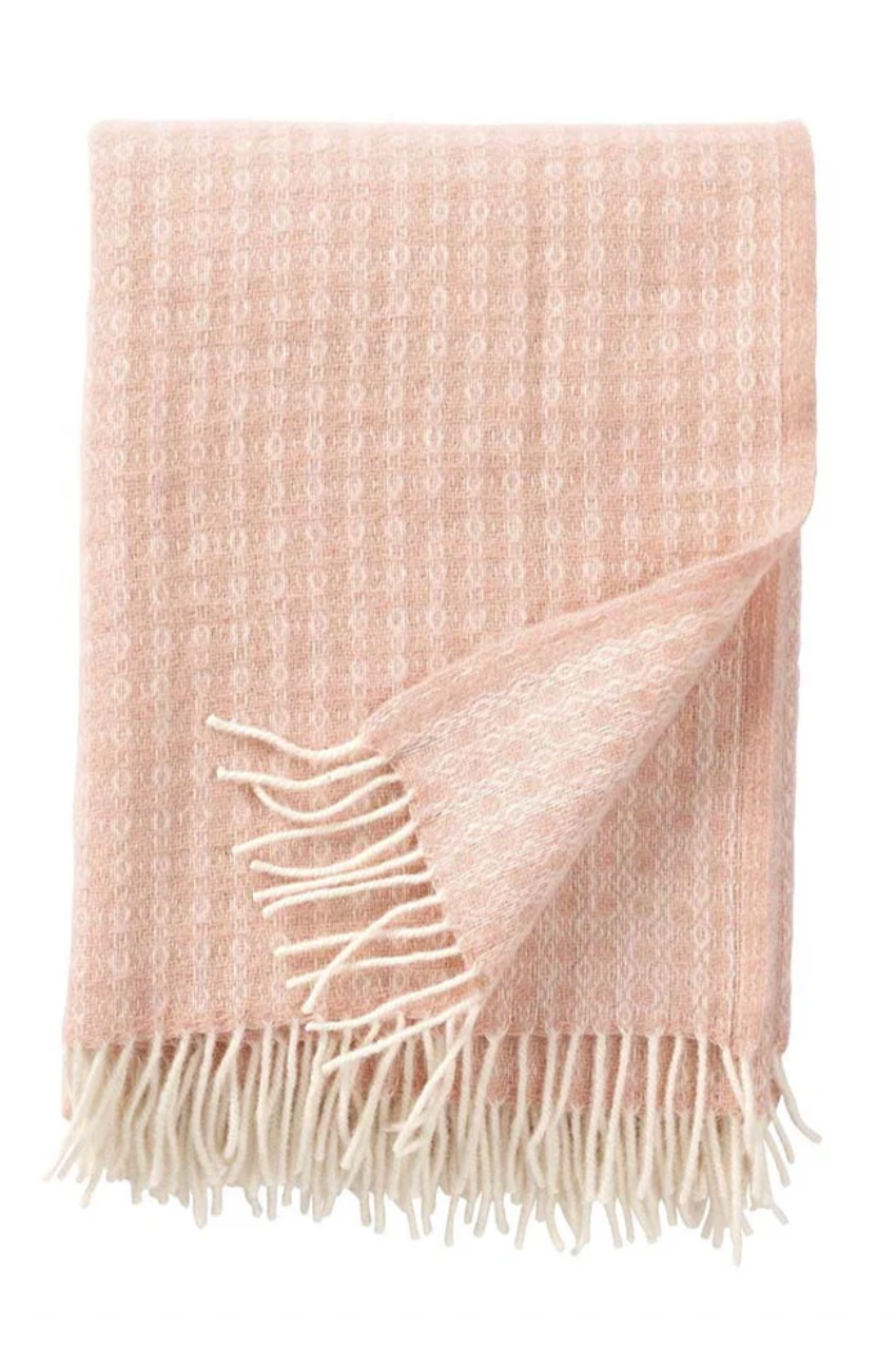 Loop Brushed Wool Blanket - Peach