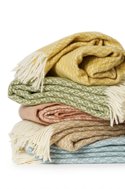 Lovik Wool Blanket - Apricot