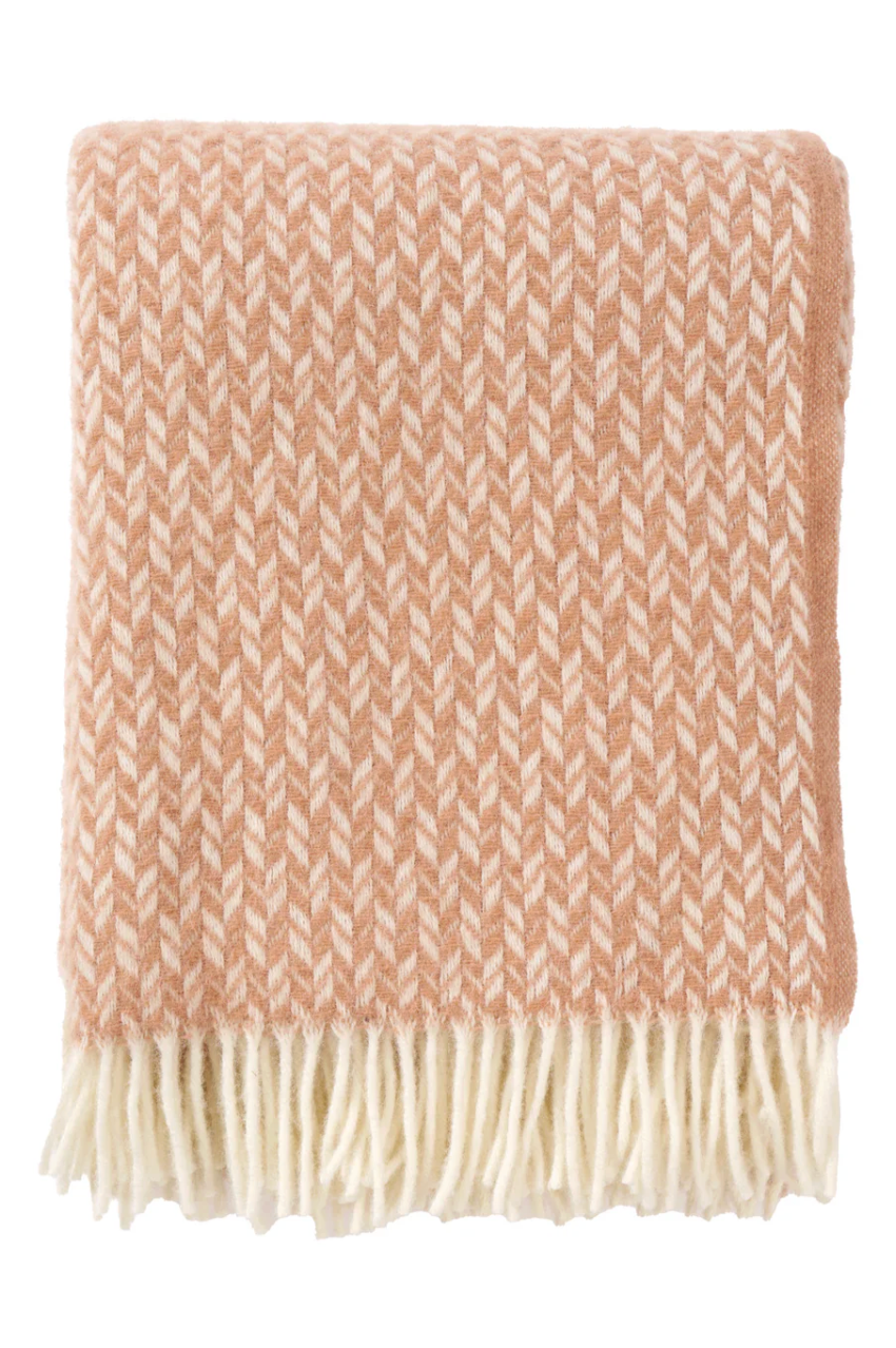 Lovik Wool Blanket - Apricot