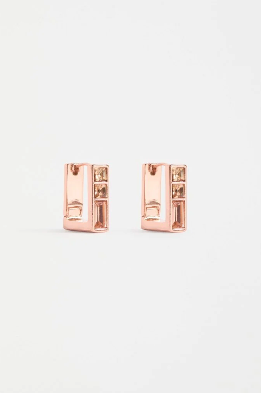 Elk Jilsa Small Hoop Earrings - Rose Gold