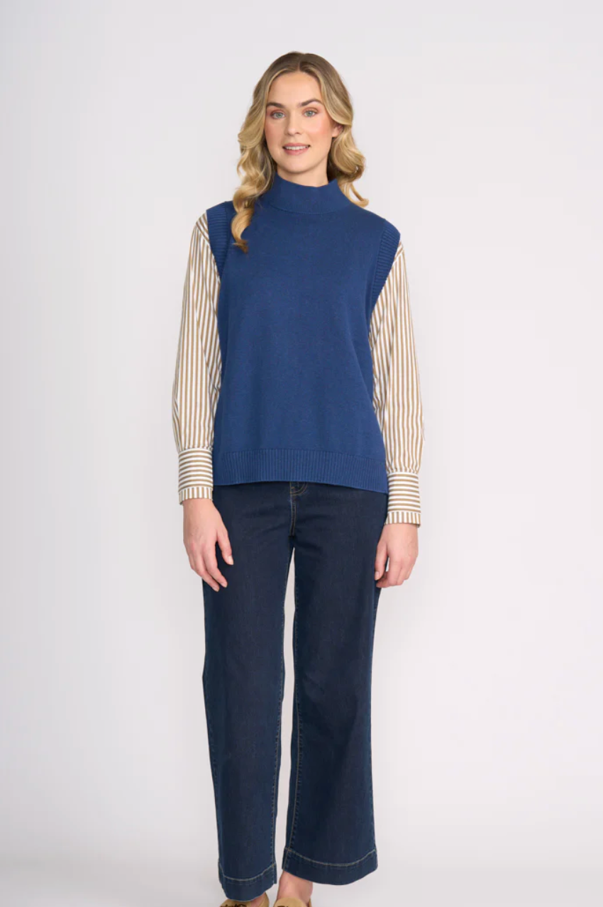 Luxe Life Popover - Indigo