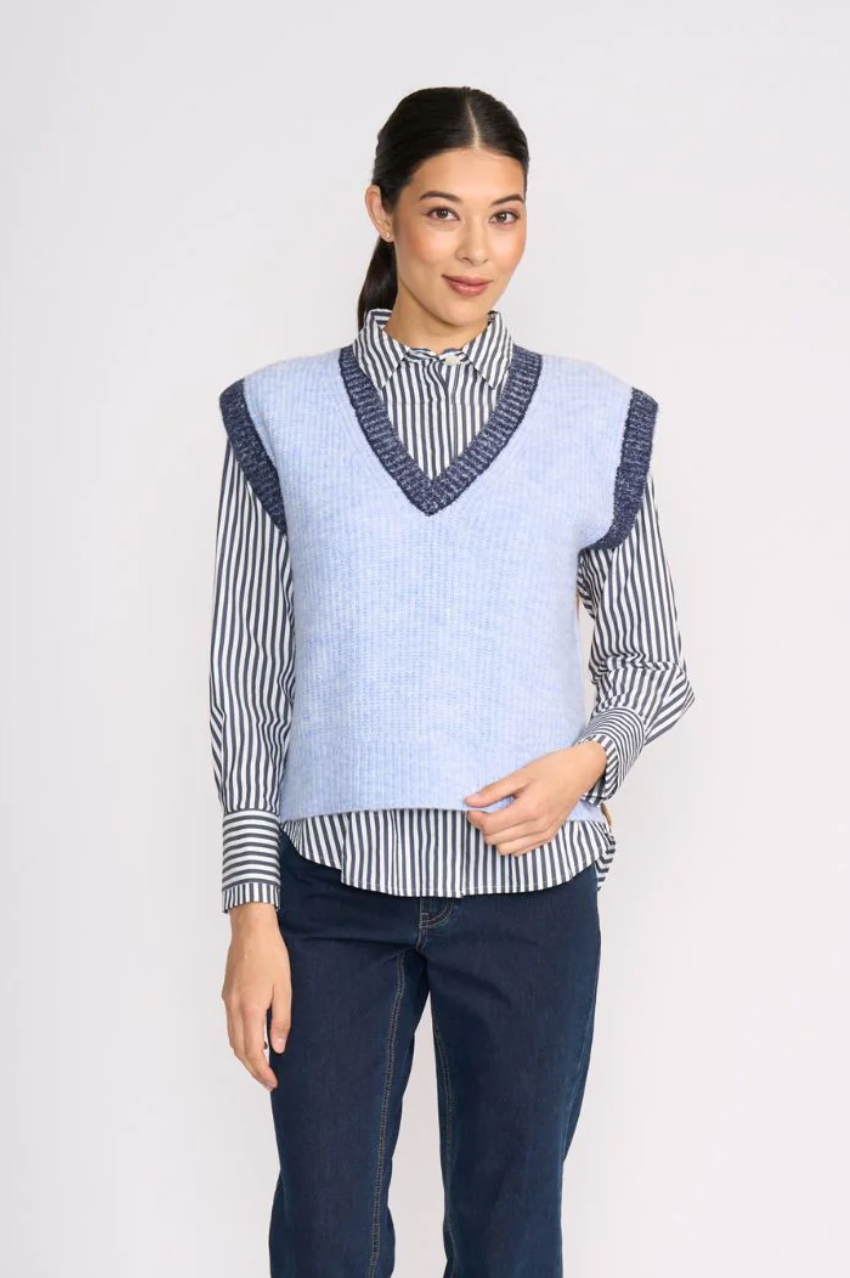 Plush Love Vest - Blue