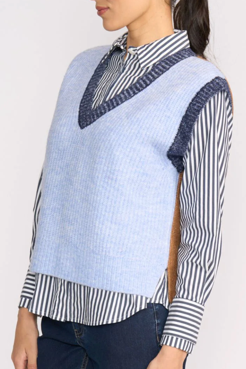 Plush Love Vest - Blue