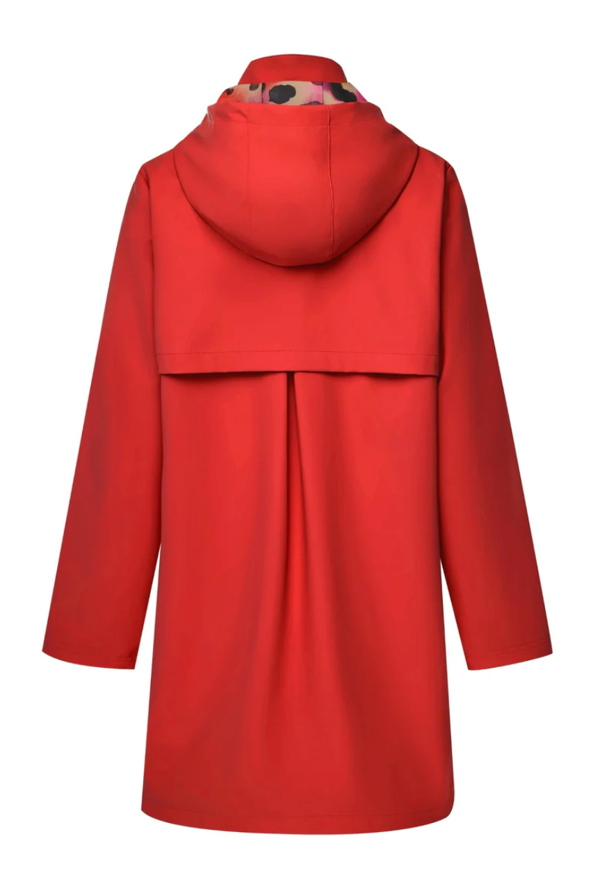 Moke Billie Raincoat - Cherry Tomato/Evie Animal