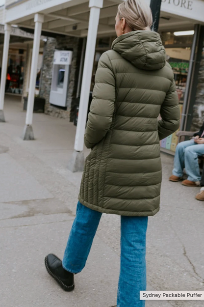 Moke Sydney Puffer Jacket - Olive Green
