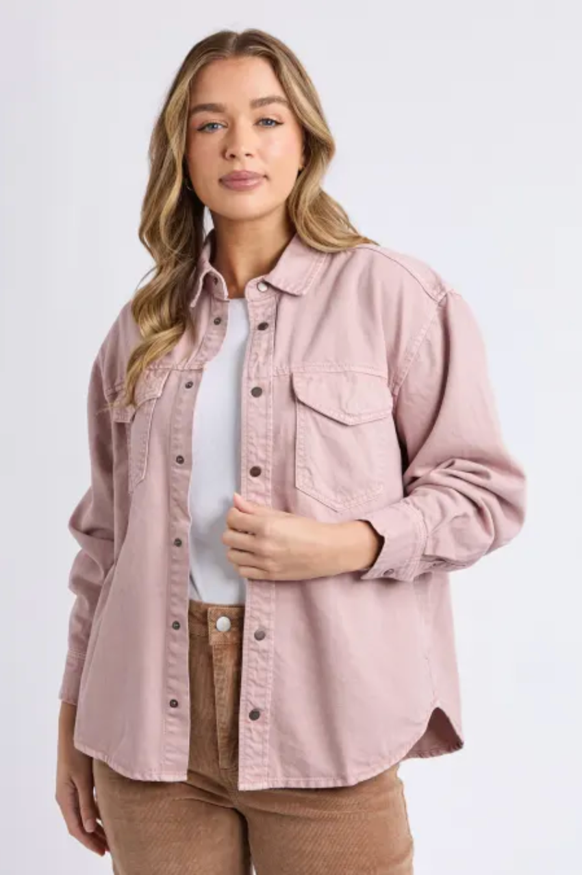 Foxwood Daisy Overshirt - Wood Rose