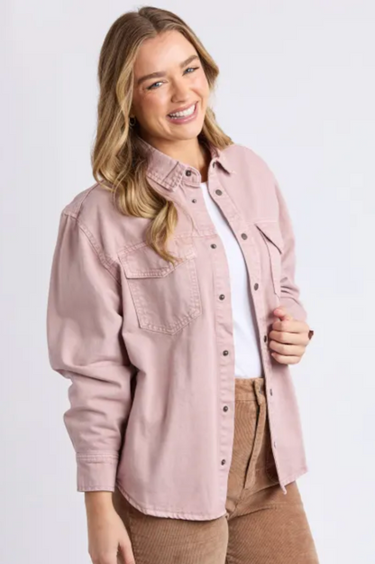 Foxwood Daisy Overshirt - Wood Rose