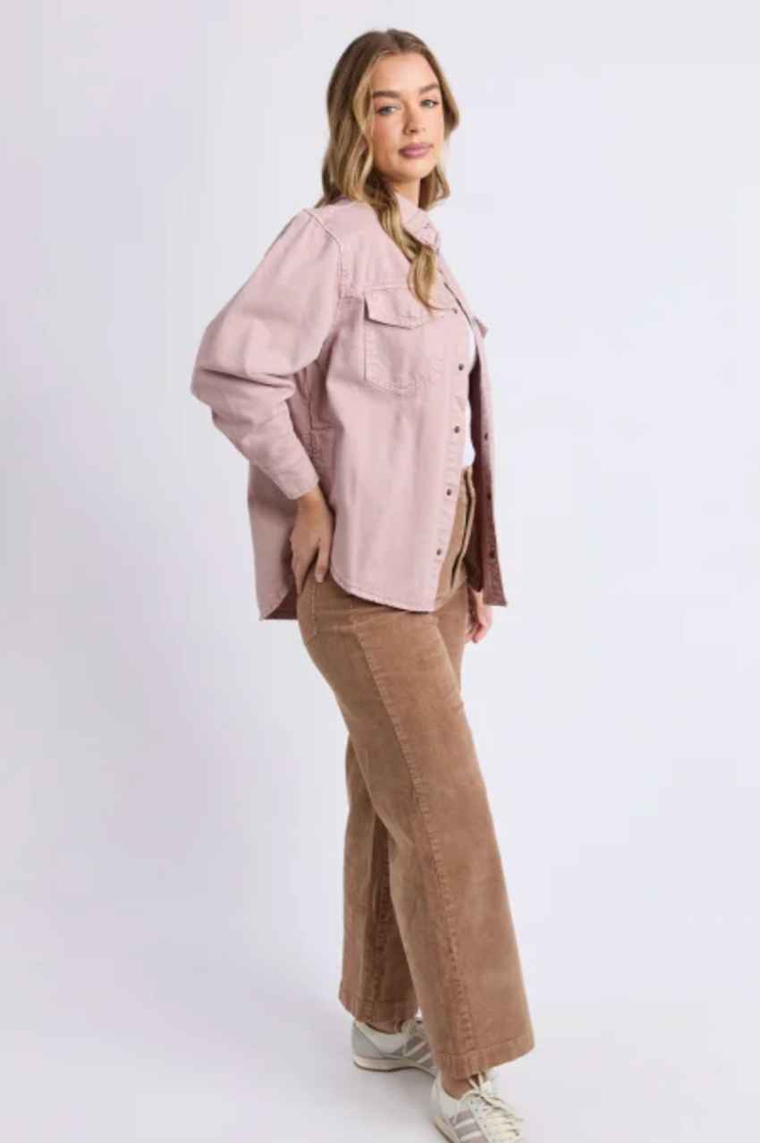 Foxwood Daisy Overshirt - Wood Rose