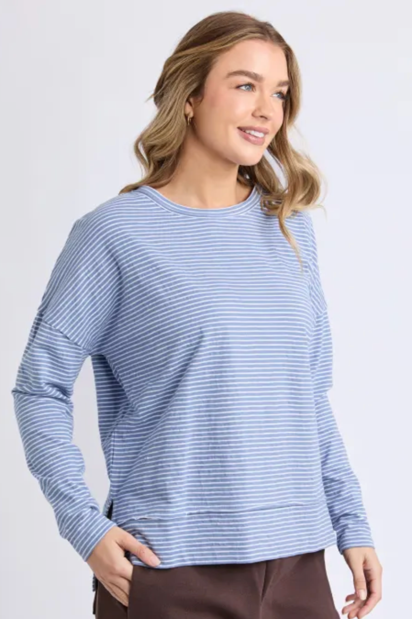 Foxwood Eddie Stripe Top - Blue