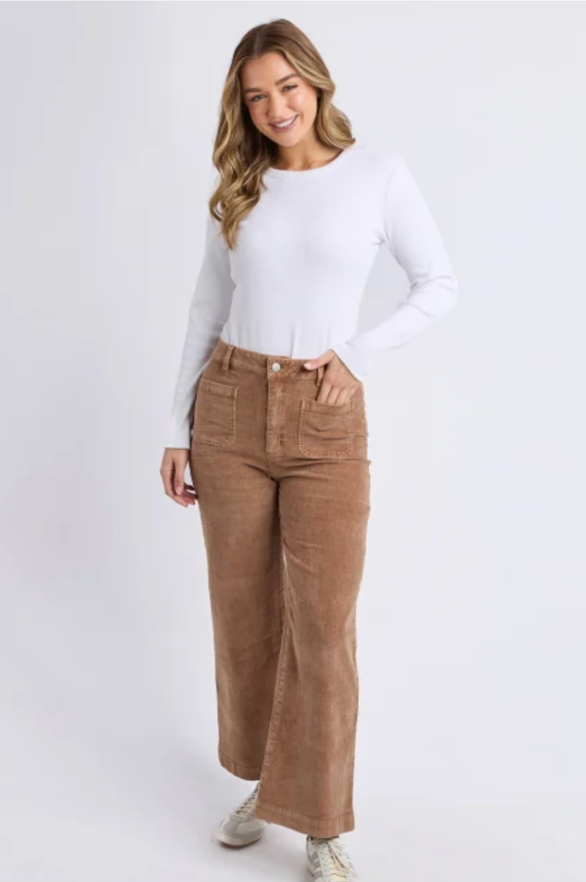 Foxwood Henrietta Cord Pant - Toasted Coconut