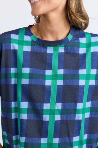 Elm Bari Tee - Blue Check