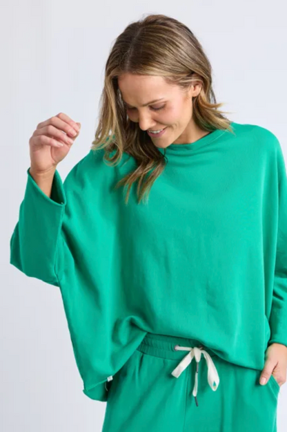 Elm Gab L/S Sweat - Turquoise