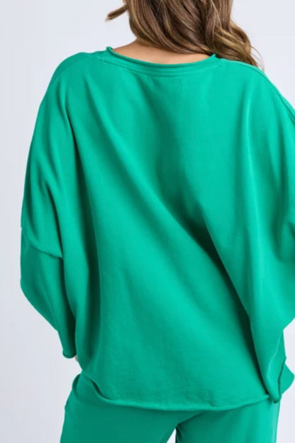 Elm Gab L/S Sweat - Turquoise