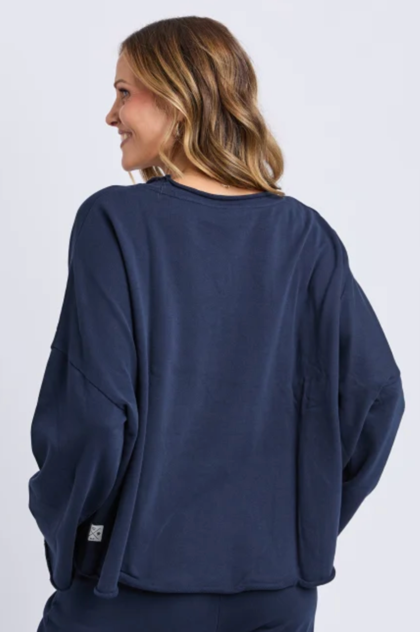 Elm Gab L/S Sweat - Sapphire