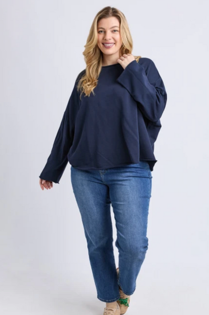 Elm Gab L/S Sweat - Sapphire