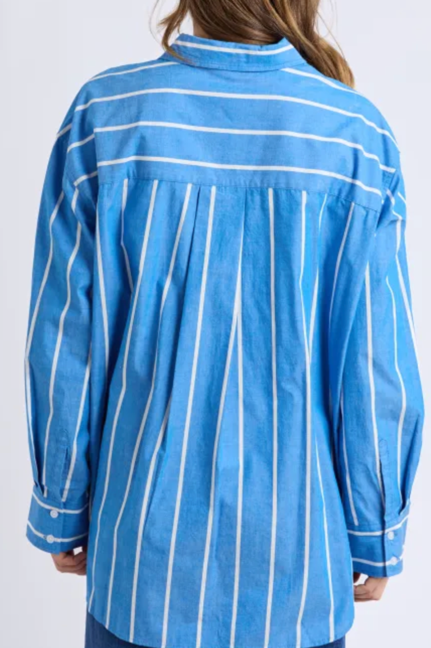Elm Mia Striped Shirt - Royal Blue