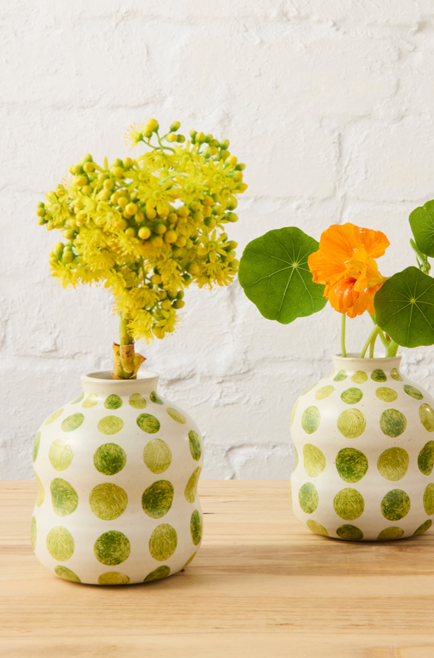 Bushland Spot Bud Vase - Green