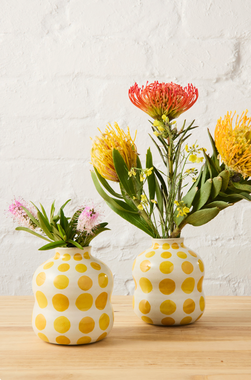 Bushland Spot Bud Vase - Yellow