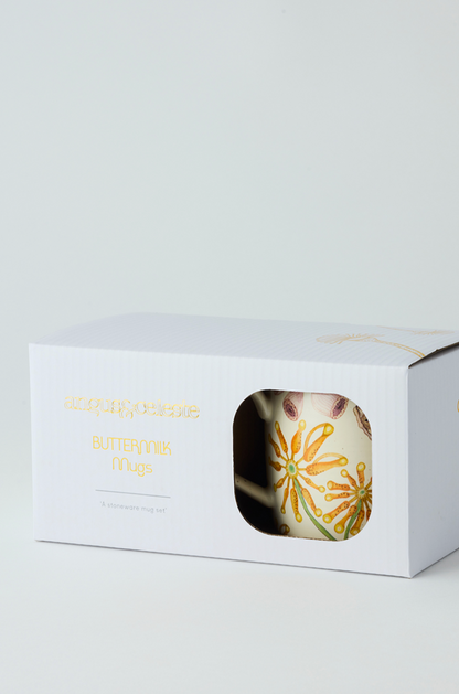 Buttermilk Mugs - Firewheel Tree