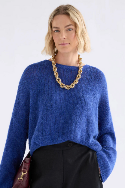 Elk Agna Sweater - Deep Cobalt