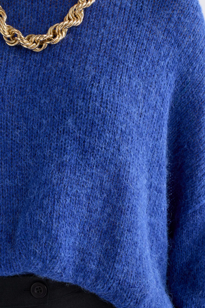 Elk Agna Sweater - Deep Cobalt