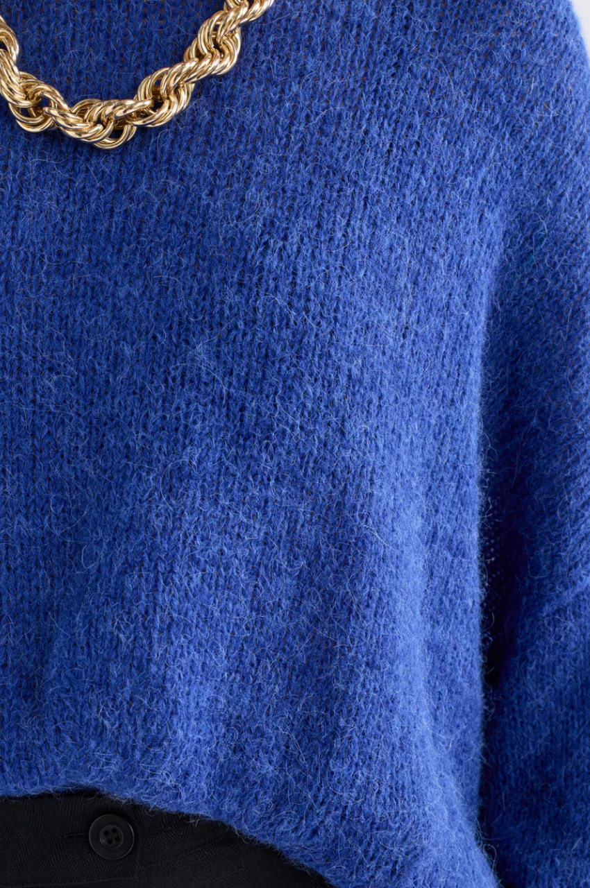 Elk Agna Sweater - Deep Cobalt