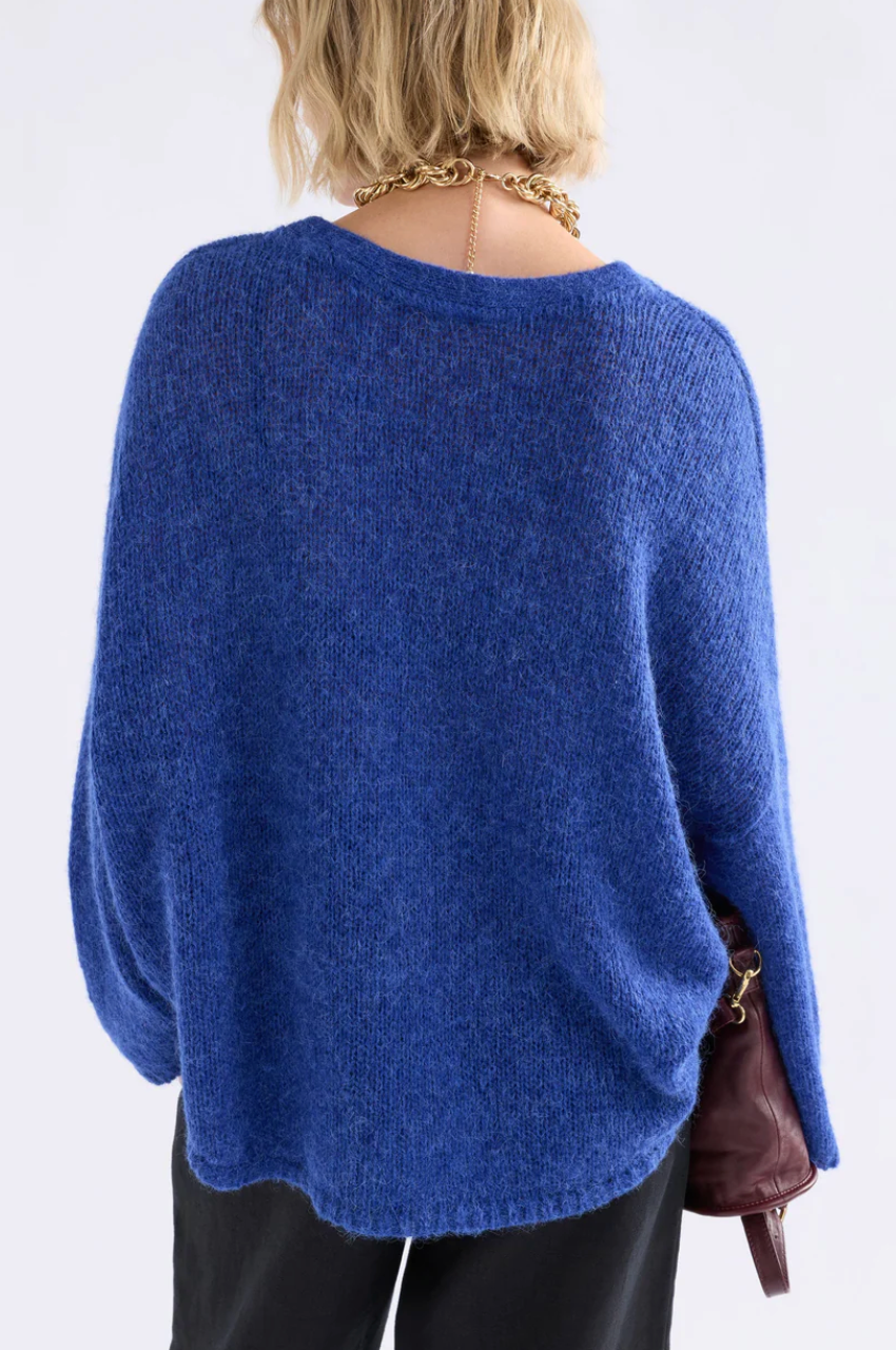 Elk Agna Sweater - Deep Cobalt