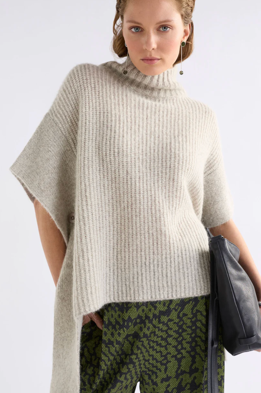 Elk Aleph Poncho - Oatmeal