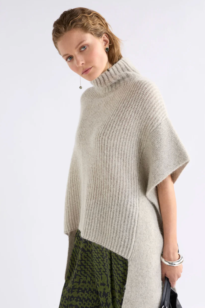 Elk Aleph Poncho - Oatmeal