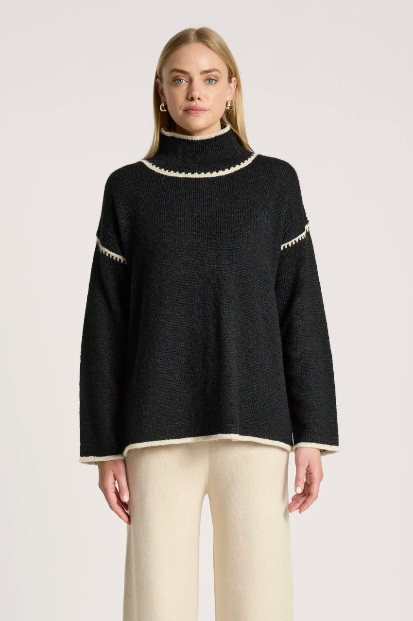 Orin Jumper - Black/Dune