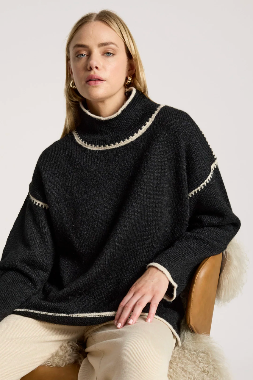 Orin Jumper - Black/Dune