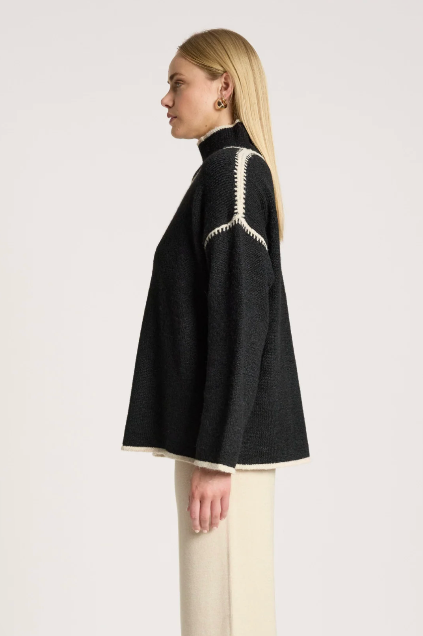 Orin Jumper - Black/Dune
