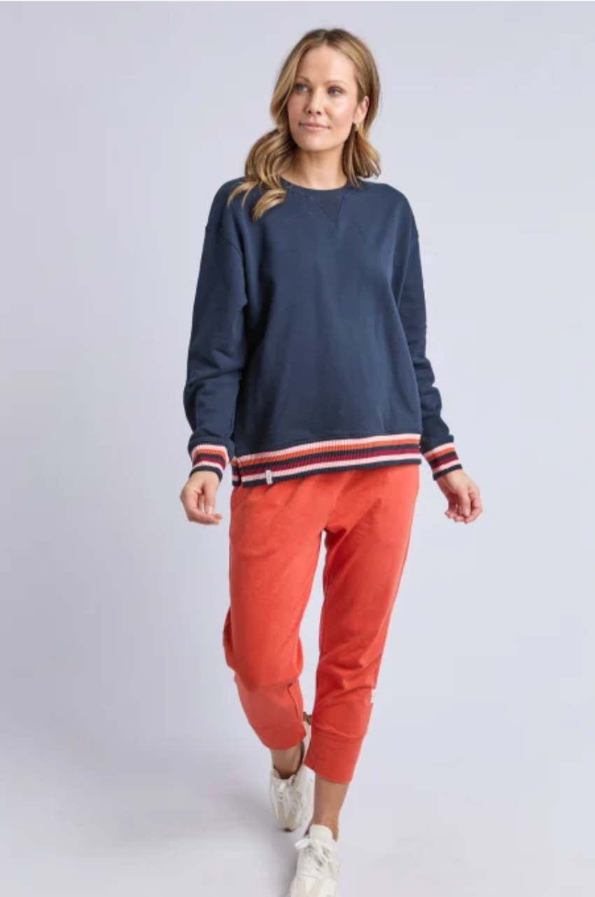 Lili Fleece Crew - Navy