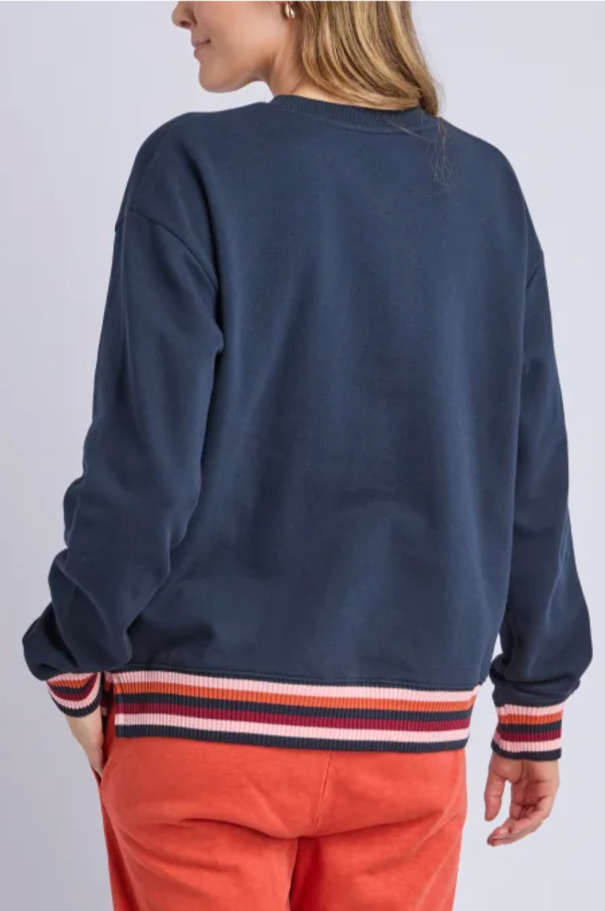 Lili Fleece Crew - Navy