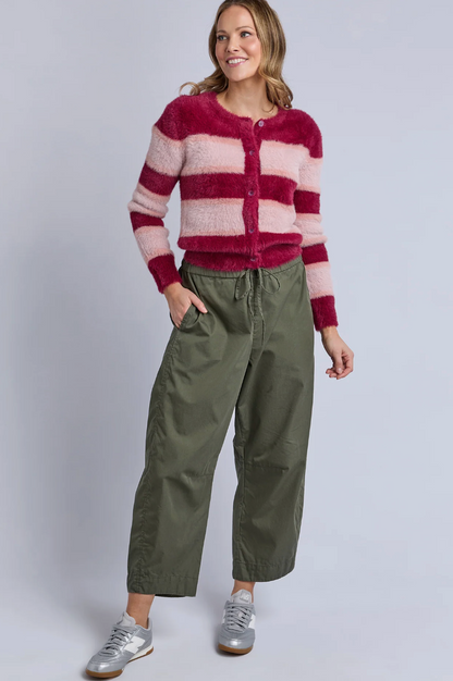Lund Barrel Leg Pant - Basil