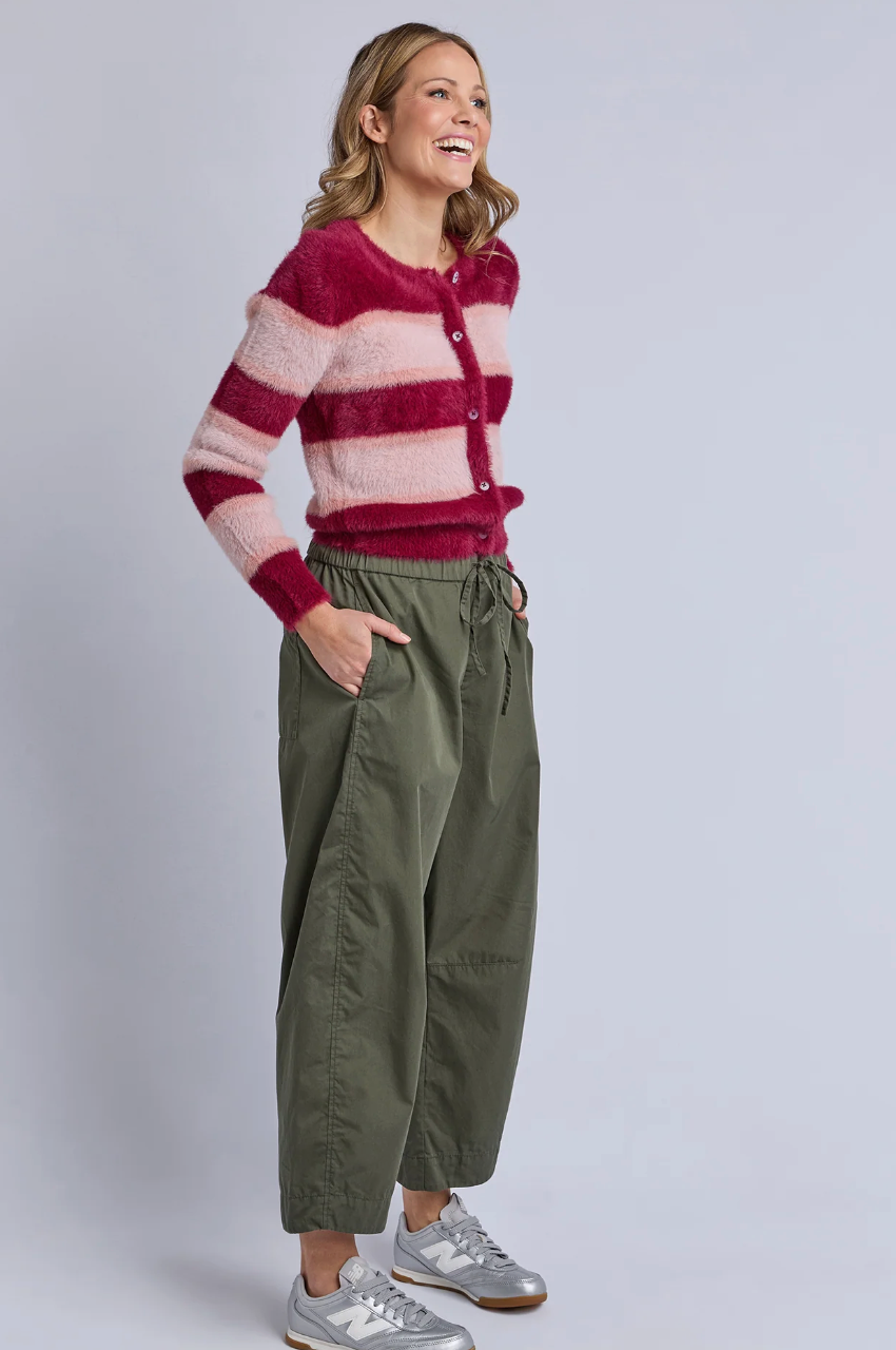 Lund Barrel Leg Pant - Basil