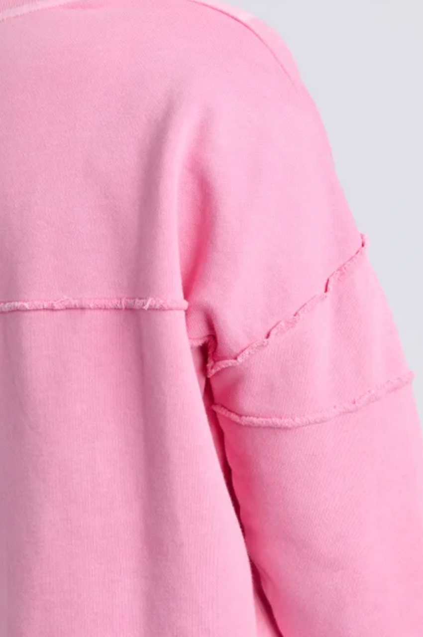 Foxwood Jayne Throw On Fleece - Sea Pink