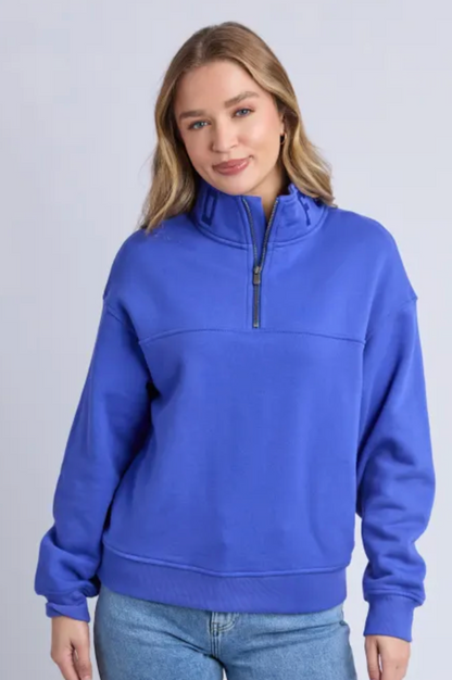 College Zip Crew - Dazzling Blue