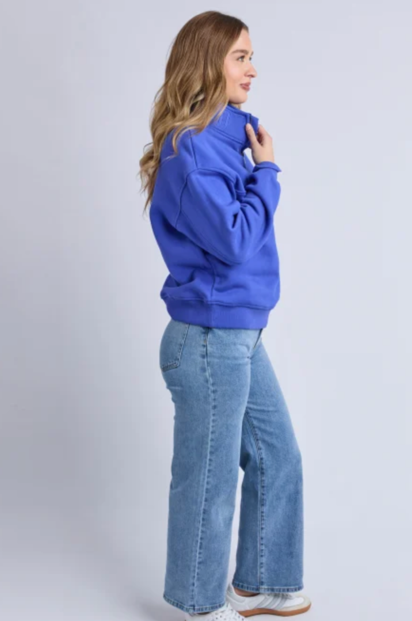 College Zip Crew - Dazzling Blue