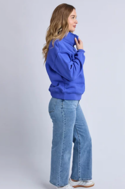 College Zip Crew - Dazzling Blue
