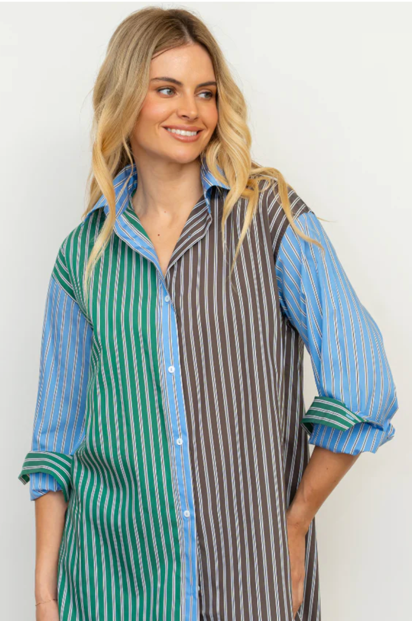 The Boyfriend Shirt - Chocolate Combo