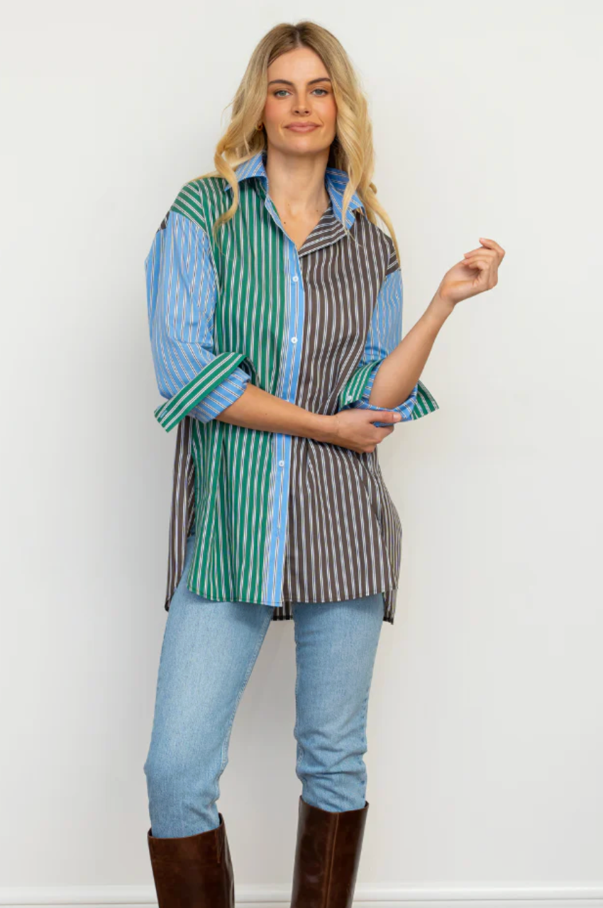 The Boyfriend Shirt - Chocolate Combo