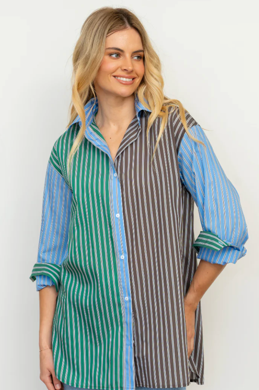 The Boyfriend Shirt - Chocolate Combo
