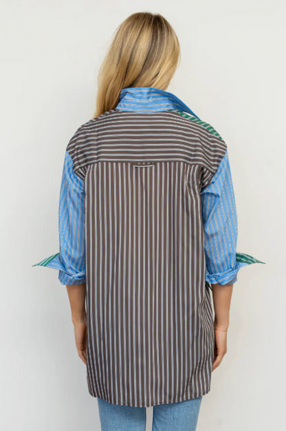 The Boyfriend Shirt - Chocolate Combo