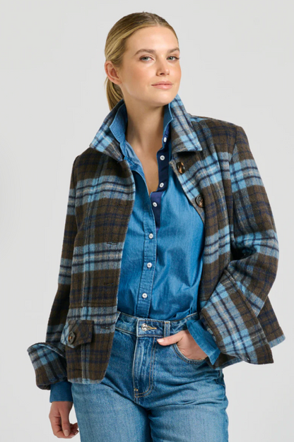 Heston Jacket - Blue Plaid