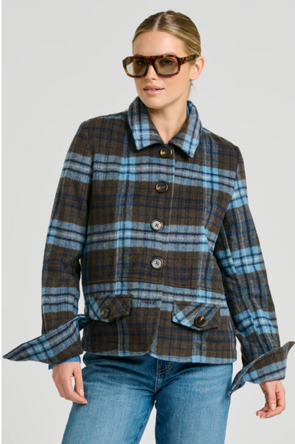 Heston Jacket - Blue Plaid