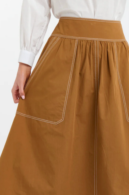 Marion Cotton Skirt - Butterscotch
